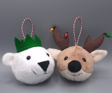 Load image into Gallery viewer, Polar Bear and Reindeer Baubles Duo Midi Kit