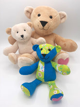 Load image into Gallery viewer, Teddy Bear in a Bag Large and Small Bear Duo PDF Pattern