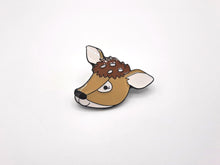 Load image into Gallery viewer, Reindeer fawn enamel pin badge