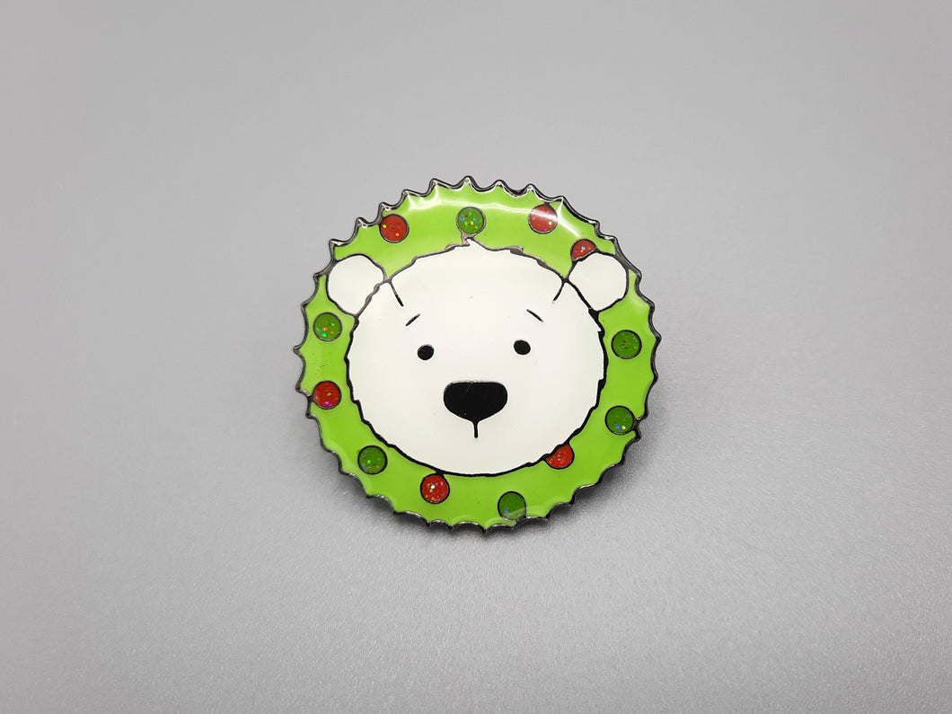PJ Polar Bear Pin Badge