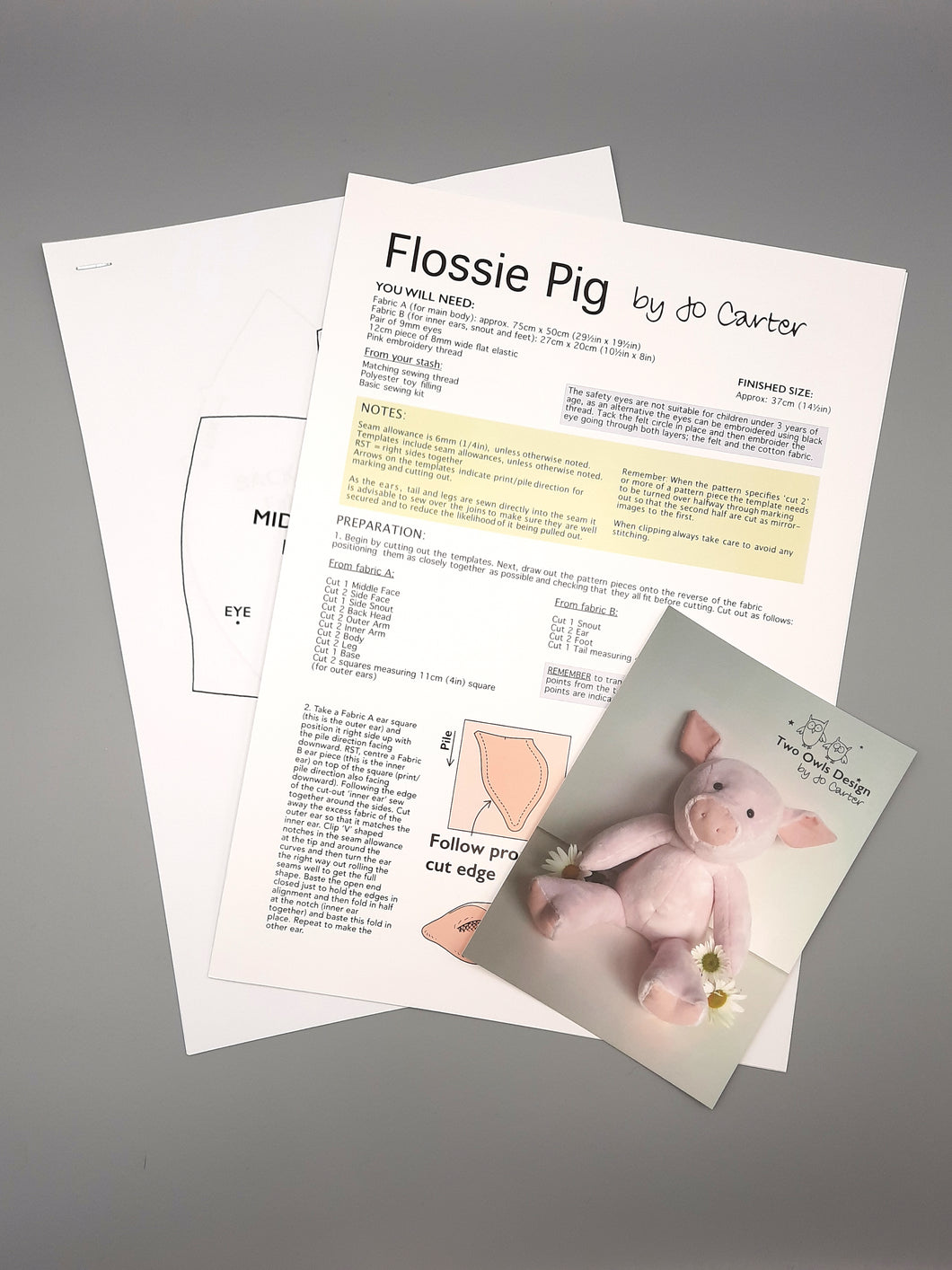 Flossie Pig Pattern