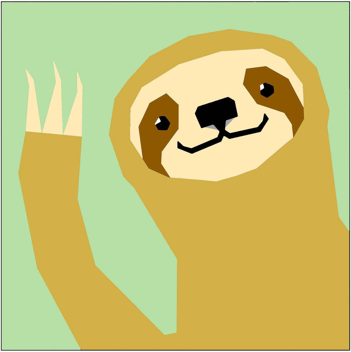 Godfrey Sloth Foundation Pieced PDF Pattern – Two Owls Design