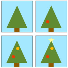 Load image into Gallery viewer, Trim the Tree PDF Foundation Pieced Pattern
